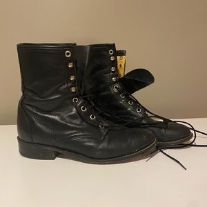 Laredo leather combat boots